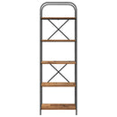 Bogreol Gammelt træ 60 x 30 x 183 cm Konstrueret træ