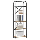 Bogreol 5 niveauer 60 x 30 x 183 cm Konstrueret træ
