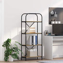 Bogreol 4 niveauer 60 x 30 x 146 cm Konstrueret træ Sonoma eg