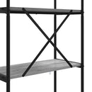 Bogreol 4 niveauer 60 x 30 x 146 cm Konstrueret træ Grå Sonoma