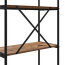 Bogreol Gammelt træ 60 x 30 x 146 cm Konstrueret træ