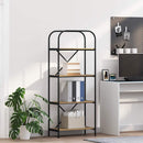 Bogreol 4 niveauer 60 x 30 x 146 cm Konstrueret træ