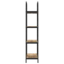 Bogreol 4 niveauer 60 x 30 x 146 cm Konstrueret træ