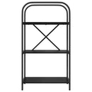 Bogreol Sort eg 60 x 30 x 109 cm Konstrueret træ