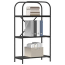 Bogreol Sort eg 60 x 30 x 109 cm Konstrueret træ
