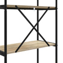 Bogreol 3 niveauer 60 x 30 x 109 cm Konstrueret træ Sonoma eg