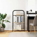 Bogreol 3 niveauer 60 x 30 x 109 cm Konstrueret træ Sonoma eg