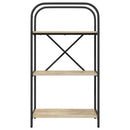 Bogreol 3 niveauer 60 x 30 x 109 cm Konstrueret træ Sonoma eg