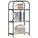 Bogreol 3 niveauer 60 x 30 x 109 cm Konstrueret træ Sonoma eg