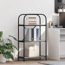 Bogreol 3 niveauer 60 x 30 x 109 cm Konstrueret træ Grå Sonoma