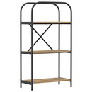 Bogreol 3 niveauer 60 x 30 x 109 cm Konstrueret træ