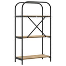 Bogreol 3 niveauer 60 x 30 x 109 cm Konstrueret træ