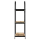 Bogreol 3 niveauer 60 x 30 x 109 cm Konstrueret træ