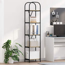 Bogreol 5 niveauer 40 x 30 x 183 cm Konstrueret træ Sonoma eg