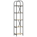 Bogreol 5 niveauer 40 x 30 x 183 cm Konstrueret træ Sonoma eg