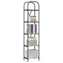 Bogreol 5 niveauer 40 x 30 x 183 cm Konstrueret træ Sonoma eg