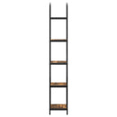 Bogreol 5 niveauer 40 x 30 x 183 cm Konstrueret træ Røget eg