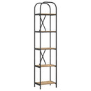 Bogreol 5 niveauer 40 x 30 x 183 cm Konstrueret træ