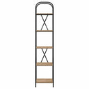 Bogreol 5 niveauer 40 x 30 x 183 cm Konstrueret træ