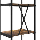 Bogreol Røget eg 40 x 30 x 146 cm Konstrueret træ