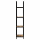 Bogreol 4 niveauer 40 x 30 x 146 cm Konstrueret træ Røget eg