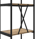 Bogreol 4 niveauer 40 x 30 x 146 cm Konstrueret træ