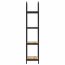 Bogreol 4 niveauer 40 x 30 x 146 cm Konstrueret træ