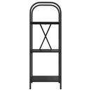 Bogreol Sort eg 40 x 30 x 109 cm Konstrueret træ