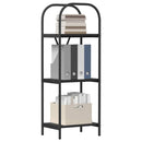 Bogreol Sort eg 40 x 30 x 109 cm Konstrueret træ