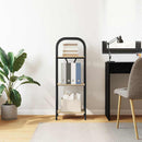 Bogreol 3 niveauer 40 x 30 x 109 cm Konstrueret træ Sonoma eg