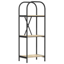 Bogreol 3 niveauer 40 x 30 x 109 cm Konstrueret træ Sonoma eg
