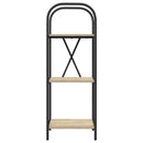 Bogreol 3 niveauer 40 x 30 x 109 cm Konstrueret træ Sonoma eg