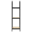 Bogreol 3 niveauer 40 x 30 x 109 cm Konstrueret træ Sonoma eg