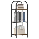 Bogreol Røget eg 40 x 30 x 109 cm Konstrueret træ