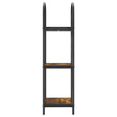 Bogreol 3 niveauer 40 x 30 x 109 cm Konstrueret træ Røget eg