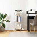 Bogreol 3 niveauer 40 x 30 x 109 cm Konstrueret træ