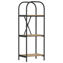 Bogreol 3 niveauer 40 x 30 x 109 cm Konstrueret træ