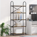 Bogreol Røget eg 80 x 30 x 183 cm Konstrueret træ
