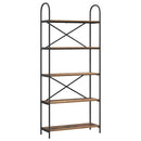 Bogreol Gammelt træ 80 x 30 x 183 cm Konstrueret træ