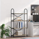 Bogreol 4 niveauer 80 x 30 x 146 cm Konstrueret træ Sonoma eg