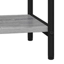 Bogreol 4 niveauer 80 x 30 x 146 cm Konstrueret træ Grå Sonoma