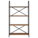 Bogreol Gammelt træ 80 x 30 x 146 cm Konstrueret træ