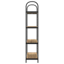 Bogreol 4 niveauer 80 x 30 x 146 cm Konstrueret træ
