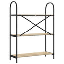 Bogreol Sonoma eg 80 x 30 x 109 cm Konstrueret træ