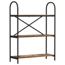 Bogreol Røget eg 80 x 30 x 109 cm Konstrueret træ