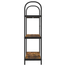 Bogreol 3 niveauer 80 x 30 x 109 cm Konstrueret træ Røget eg
