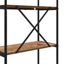Bogreol Gammelt træ 80 x 30 x 109 cm Konstrueret træ
