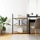 Bogreol 3 niveauer 80 x 30 x 109 cm Konstrueret træ