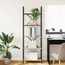 Bogreol 5 niveauer 60 x 30 x 183 cm Konstrueret træ Sonoma eg