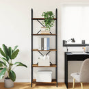 Bogreol Røget eg 60 x 30 x 183 cm Konstrueret træ